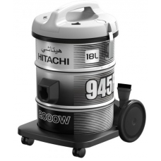 Hitachi Dry Drum Vacuum Cleaner 18 Liter 2000 Watt To Extract Dust,Dirt Blue Silver 